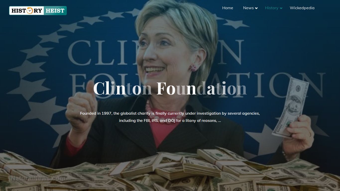 Clinton Foundation – HISTORY HEIST