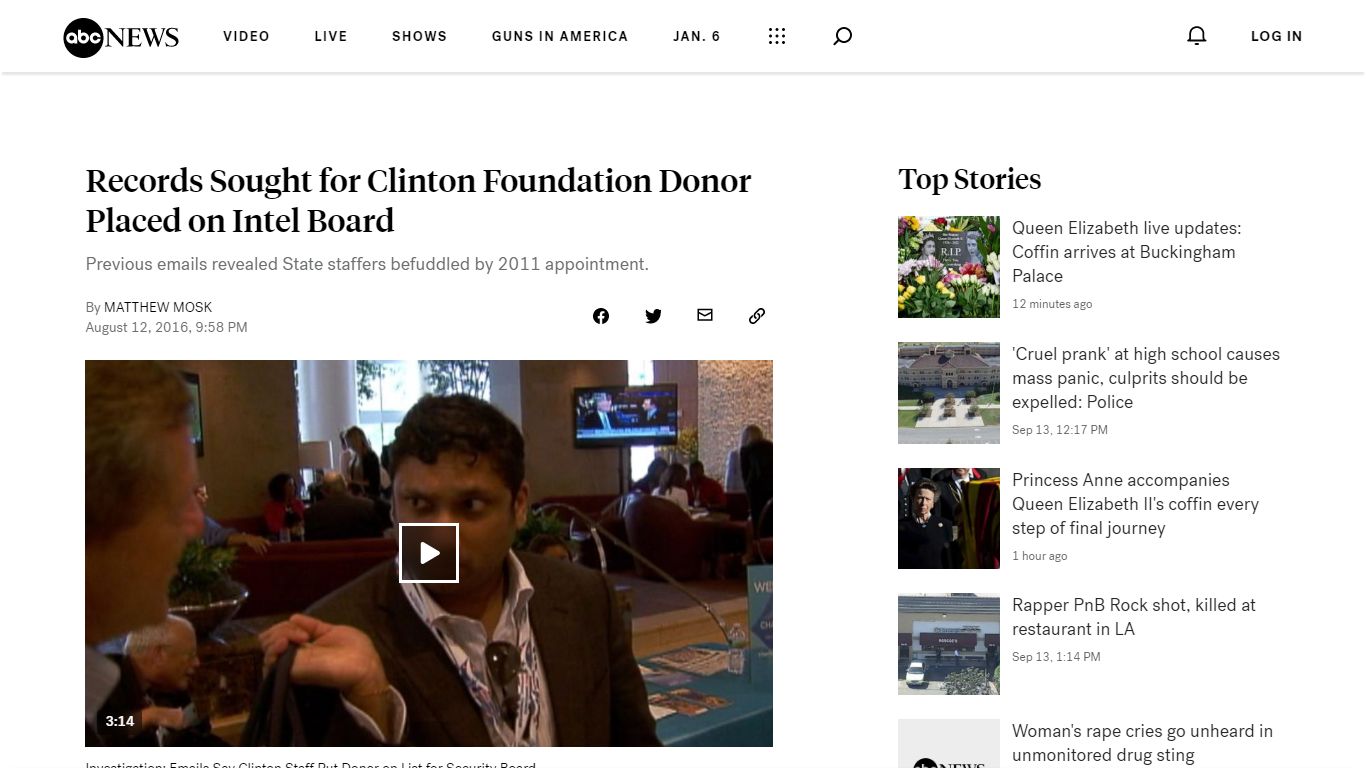 Records Sought for Clinton Foundation Donor Placed on Intel Board